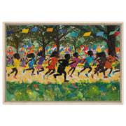 Alternate view of Joyful Black Children Black children wall art canvas print