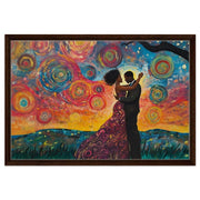 Dancing Black Couple Under Starry Sky Black love wall art for home decor