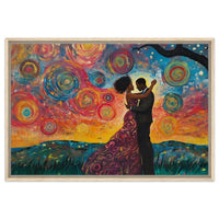 Vibrant abstract canvas art featuring bold colors, perfect as African American wall art for modern home decor.