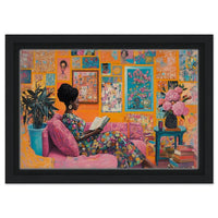 Colorful abstract African American wall art on canvas, featuring vibrant shapes and dynamic patterns for modern decor.