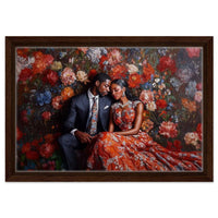 Vibrant afrocentric canvas art showcasing African American culture, perfect for enhancing your space as african american wall art.