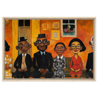 Bold abstract canvas art featuring vibrant colors, perfect as African American wall art for modern decor.