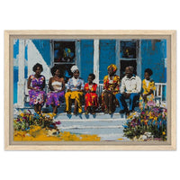 Vibrant abstract canvas art piece featuring bold colors, perfect as african american wall art for a modern home.