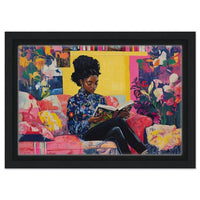 Vibrant abstract painting featuring bold colors, perfect as african american wall art for modern decor.