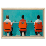 Black Men in Barbershop African American Cultural Wall Art