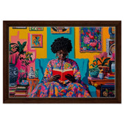 Black Woman Reading African American wall art for home decor