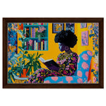 Black Woman Reading Book African American Wall Art