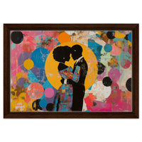 Vibrant canvas art featuring an African American woman, perfect for enhancing any space with African American wall art.
