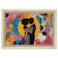 Vibrant abstract canvas art featuring bold colors, perfect as African American wall art for modern decor.