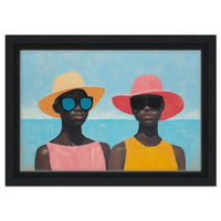 Vibrant african american wall art featuring a powerful portrait with rich colors and expressive details designed for canvas displays.