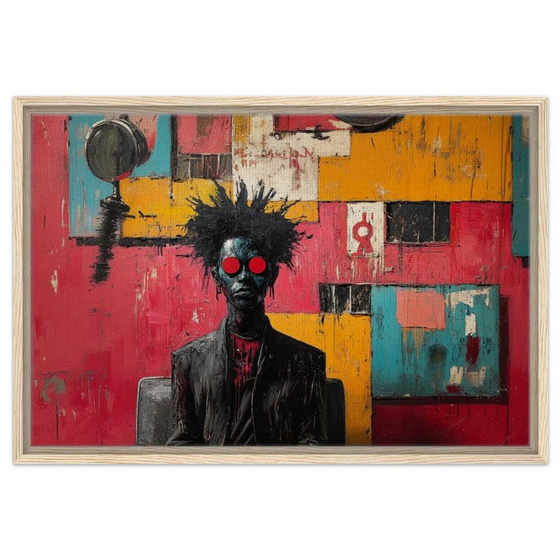 Afro-Punk Black Man in Barbershop African American Wall Art
