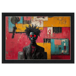 Afro-Punk Black Man in Barbershop African American Wall Art