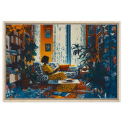 Black Woman Reading African American wall art for home decor