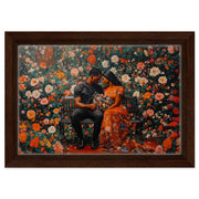 Black Couple in Garden Love Black love wall art artwork view