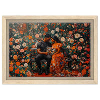 Vibrant canvas art featuring an African American woman, perfect for enhancing your space with African American wall art.