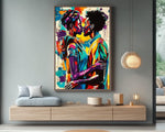 Romantic Black Couple African American Wall Art
