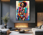 Joyful Black Family African American Wall Art
