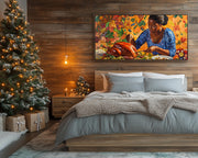 Thanksgiving Black Mother Black woman wall art artwork view