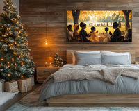 Bold abstract design featuring vibrant colors, perfect as African American wall art for modern decor.