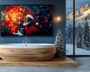 Vibrant african american wall art featuring a dynamic abstract design with bold colors and striking patterns.