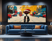 Urban Black Santa Street Black culture wall art for home decor