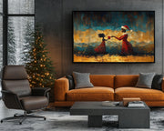 Black Santa Christmas Black culture wall art artwork view