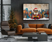 Urban Black Santa Black culture wall art artwork view