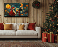 Vibrant abstract canvas art featuring African American themes, perfect as striking African American wall art for any space.