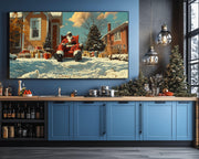Resting Black Santa Black culture wall art artwork by MoomZee Artwork