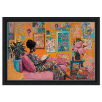 Vibrant abstract canvas art featuring bold colors, perfect for enhancing any space with african american wall art.