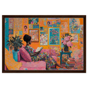Vibrant African American wall art featuring an expressive portrait that adds cultural depth to any space.
