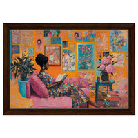 Vibrant abstract canvas art featuring bold colors, perfect for adding character as african american wall art.