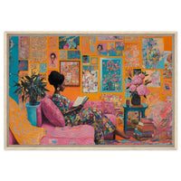 Vibrant abstract canvas art showcasing bold colors and shapes, perfect as african american wall art for modern decor.