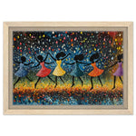 Dancing Black Girls in Rain African American Wall Art