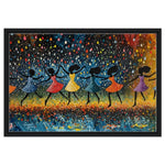 Dancing Black Girls in Rain African American Wall Art