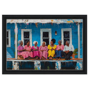 Elderly Black Women Laughing Black woman wall art artwork view