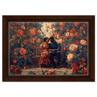 Vibrant abstract canvas art featuring bold colors and shapes, perfect as African American wall art for modern decor.