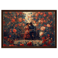 Colorful abstract design featuring an African American woman, perfect for modern African American wall art decor.