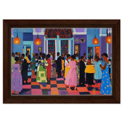 Alternate view of Black Family Reunion Celebration Black family wall art canvas print