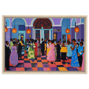 Black Family Reunion Celebration Black family wall art artwork view