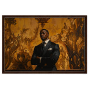 Alternate view of Black Man in Suit Royalty African American wall art canvas print