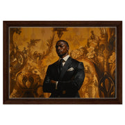 Black Man in Suit Royalty cultural wall decor print by MoomZee Artwork