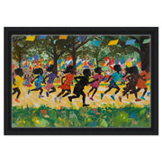 Joyful Black Children Black children wall art artwork by MoomZee Artwork
