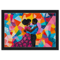 A vibrant canvas art piece featuring African American culture, perfect for enhancing your living space as wall art.