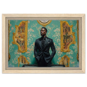 Regal Black Man Portrait Royalty African American wall art for home decor
