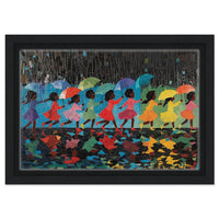 Vibrant abstract canvas art celebrating culture, perfect as African American wall art for modern decor.