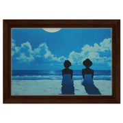 Moonlit Serenity Caribbean wall art canvas print by MoomZee Artwork