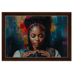 Braided Black Woman African American Wall Art