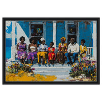 Colorful abstract african american wall art on canvas, showcasing vibrant designs and unique patterns for stylish decor.