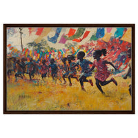 Colorful canvas art featuring a vibrant abstract design, perfect for enhancing any space as african american wall art.